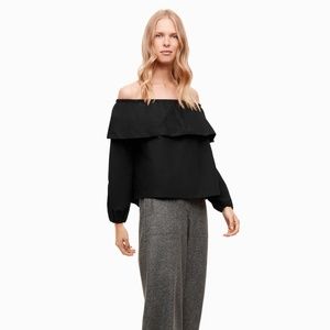 NWT! Aritzia Wilfred Off Shoulder Blouse